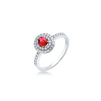 Ringe Mirco Visconti Dame Anelli Colore in Weißgold Rubino 0.77 Ct AB777 - AB777